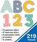 Carson Dellosa 219-Piece We Belong Cutout Letters, 4" Pastel Upper and Lowercase Alphabet, Numbers, Punctuation, and Symbols for Bulletin Board, Posterboard, Party, and Classroom Decor